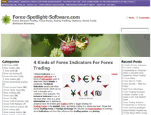 Tablet Screenshot of forex-spotlight-software.com